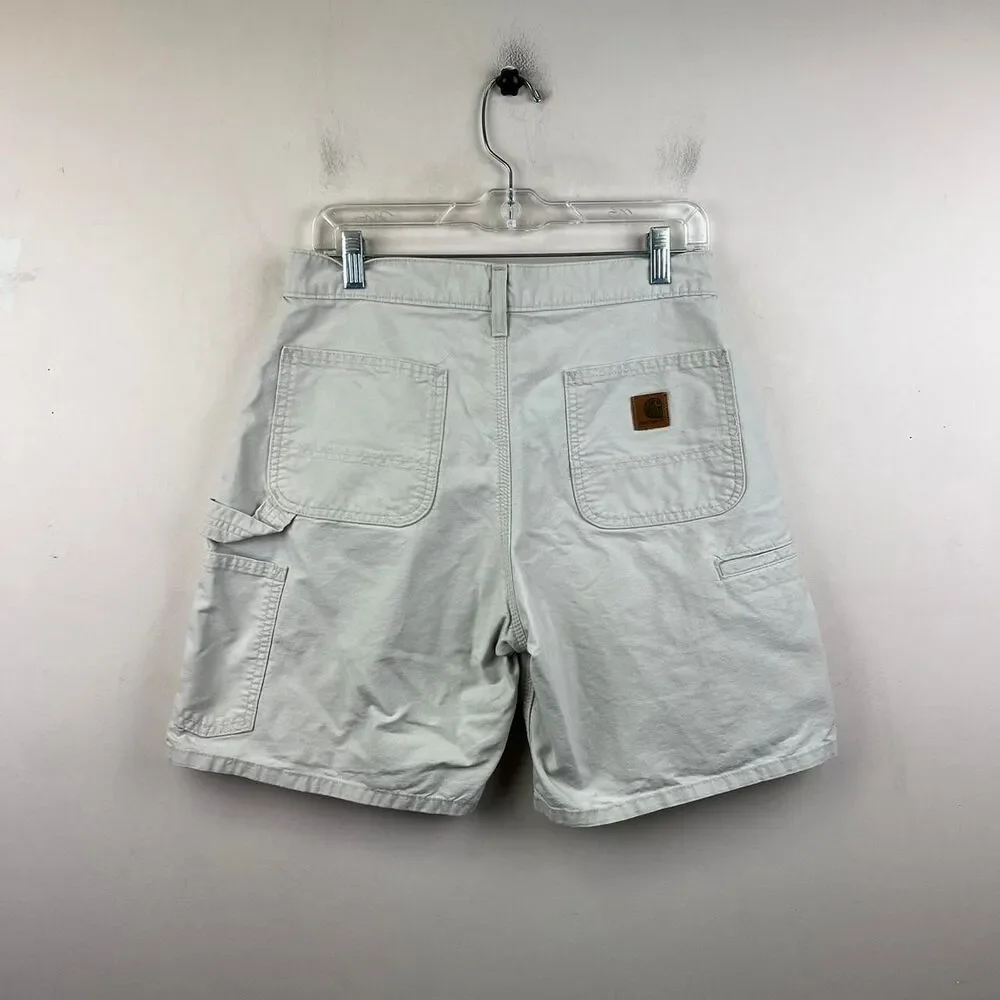 Carhartt B144 Put Carpent White Cargo Shorts  Size 30